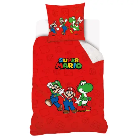 Super Mario Rot Bettbezug Produktfoto
