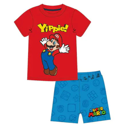 Super Mario Yippie kurzer Kinderpyjama termékfotója