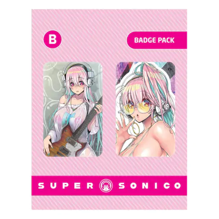 Super Sonico Ansteck-Buttons Doppelpack Set B termékfotója