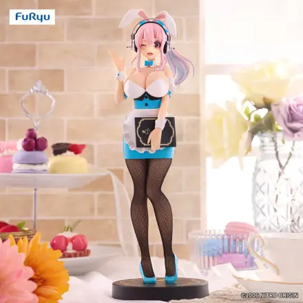 Super Sonico BiCute Bunnies PVC-Statue Kellnerin Hellblaue Farbe Ver. 28 cm Produktfoto