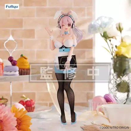 Super Sonico BiCute Bunnies PVC-Statue Kellnerin Hellblaue Farbe Ver. 28 cm Produktfoto