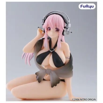 Super Sonico Noodle Stopper PVC Statue Super Sonico Swimsuit Black Color Version 10 cm Produktfoto