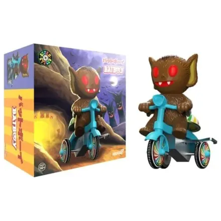 Super7 Super Cycles Fahrzeug Bat Boy (Braun mit Blauem Dreirad) Produktfoto