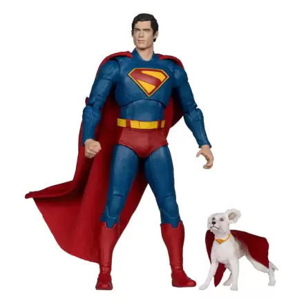 Superman (2025) DC Multiverse Deluxe Actionfigur Superman mit Krypto dem Superhund 18 cm Produktfoto