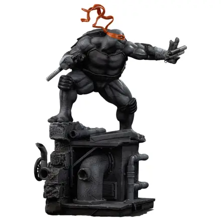 Teenage Mutant Ninja Turtles Art Scale Statue 1/10 Michelangelo Black and White Variant 26 cm Produktfoto
