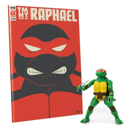 Teenage Mutant Ninja Turtles BST AXN x IDW Actionfigur & Comic Raphael Exclusive 13 cm Produktfoto