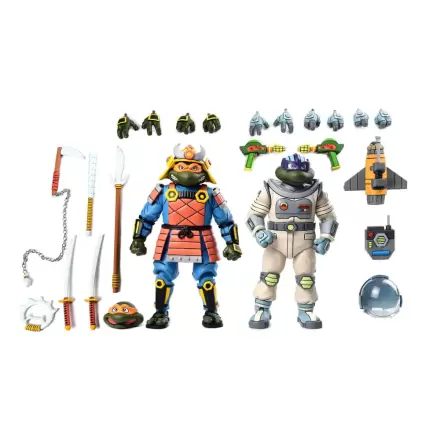 Teenage Mutant Ninja Turtles (Cartoon) Actionfiguren 2er-Pack Space Adventure & Samurai Turtles 18 cm termékfotója