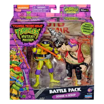 Teenage Mutant Ninja Turtles Action-Figuren Donatello vs. Bebop 11 cm Produktfoto