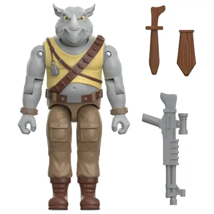 Teenage Mutant Ninja Turtles ReAction+ Action Figur Welle 02 Rocksteady Produktfoto