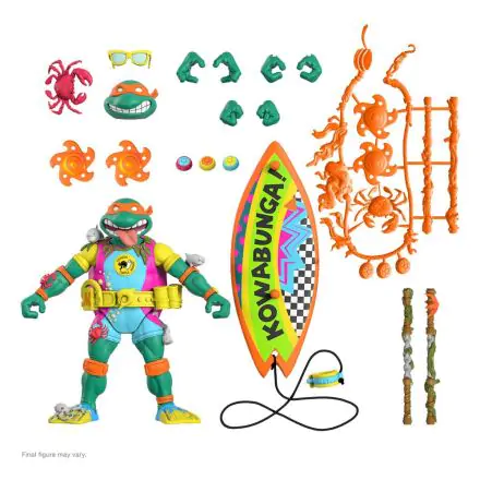 Teenage Mutant Ninja Turtles Ultimates Actionfigur Sewer Surfer Mike 18 cm Produktfoto