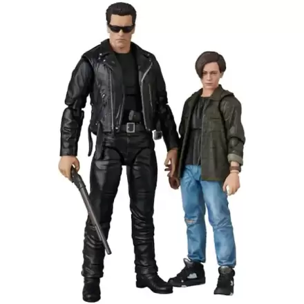 Terminator 2 MAFEX Action-Figur T-800 (T2 Ver.) und John Connor 16 cm Produktfoto