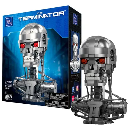Terminator T-800 Büste Bausatz Bausteine 858 Teile Produktfoto