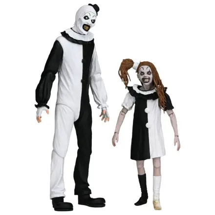Terrifier 2 2er-Pack Action-Figuren Ultimate Art the Clown & Little Pale Girl 18 cm Produktfoto