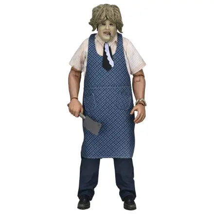 Texas Chainsaw Massacre bekleidete Actionfigur Leatherface mit Old Lady Mask 20 cm Produktfoto