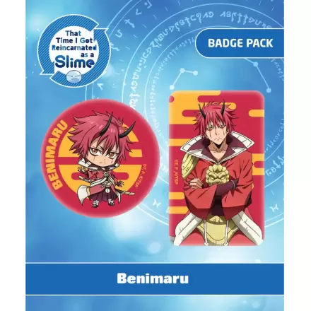 That Time I Got Reincarnated as a Slime Ansteck-Buttons Doppelpack Benimaru Produktfoto