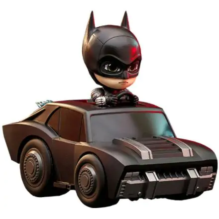 The Batman Cosbaby Minifigur & Fahrzeug Batman & Batmobile 12 cm Produktfoto