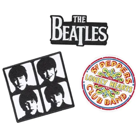 The Beatles Set von 3 Aufnähern Produktfoto
