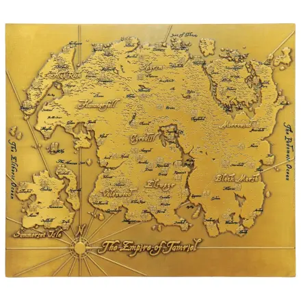 The Elder Scrolls Replik Metallkarte von Tamriel Limitierte Edition 15 x 13 cm Produktfoto