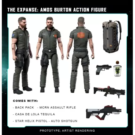 The Expanse Actionfigur Amos Burton 20 cm termékfotója