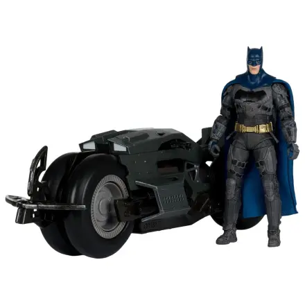 The Flash DC Multiverse Fahrzeug Batcycle mit Batman Produktfoto