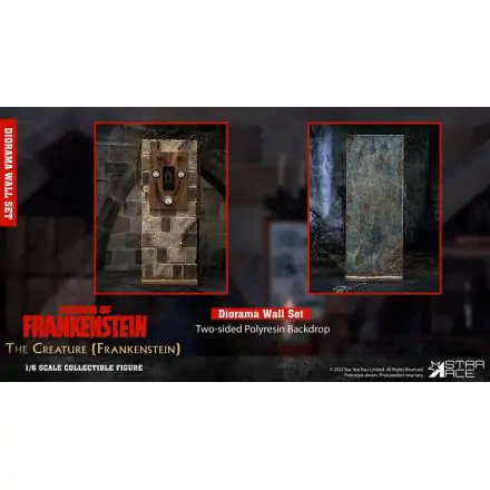 Frankensteins Schrecken My Favourite Movie Zubehör Set 1/6 Diorama Wand Produktfoto