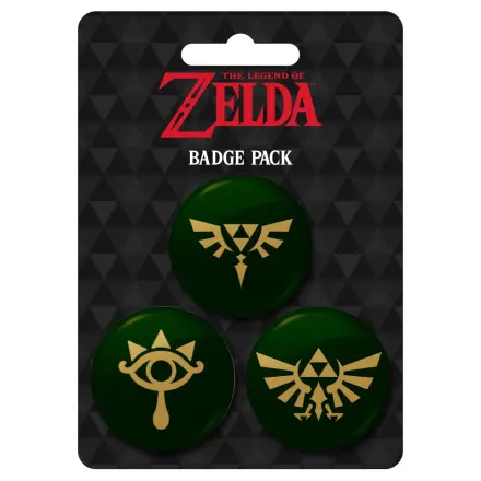 The Legend of Zelda Pin-Back Buttons 3er-Pack Produktfoto