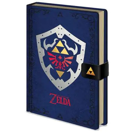 The Legend of Zelda Shield premium A5 Notizbuch Produktfoto