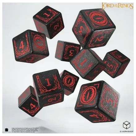 The Lord of the Rings: 10 Würfel-Set Mordor Produktfoto