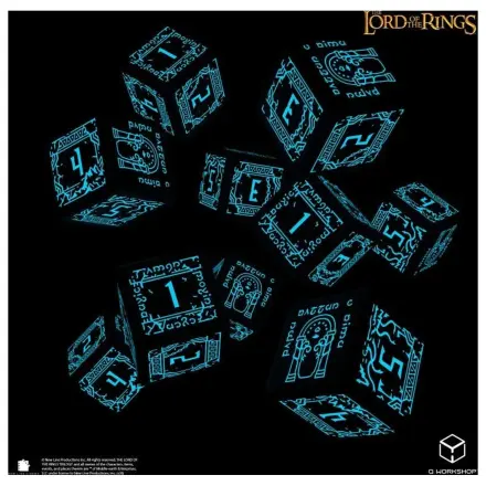 The Lord of the Rings: 10 Würfel D6 Set Moria (Glow in the dark) Produktfoto