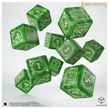 The Lord of the Rings: 10 D6 Würfelset Shire Produktfoto