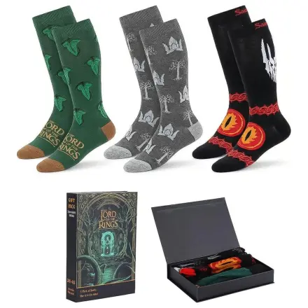 The Lord of The Rings Hobbit adult 3 Socken Set Produktfoto