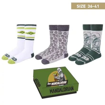 Star Wars: The Mandalorian Socken 3er-Pack Mandalorian 36-41 termékfotója