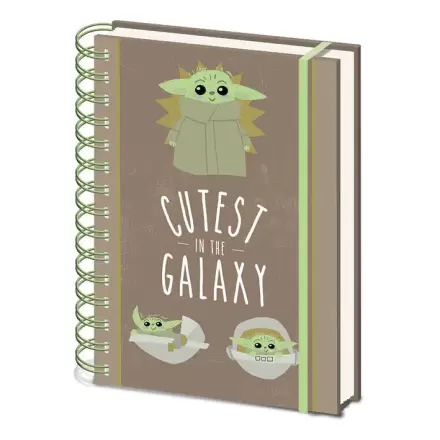 Star Wars Mandalorian Cutest in the Galaxy A5 Notizbuch Produktfoto