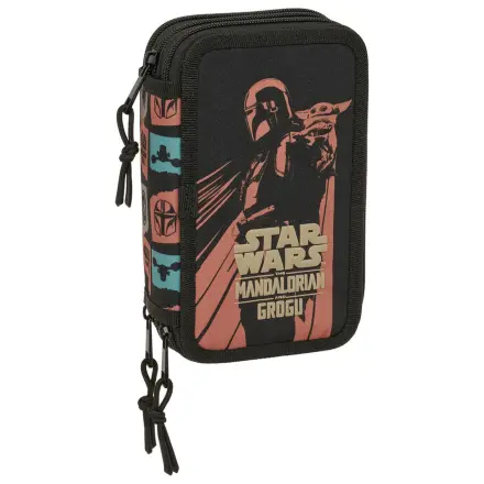 Star Wars Mandalorian & Grogu dreifaches Federmäppchen 37-teilig Produktfoto
