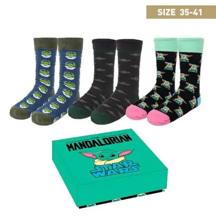 Star Wars: The Mandalorian Socken 3er-Pack Grogu 35-41 Produktfoto