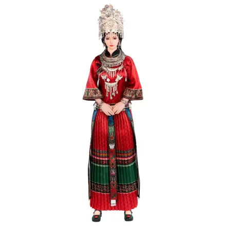 The Miao of China's 56 Ethnic Groups Figur 1/6 Rot 30 cm Produktfoto