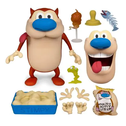 Ren und Stimpy Deluxe Actionfigur Stimpy 18 cm Produktfoto