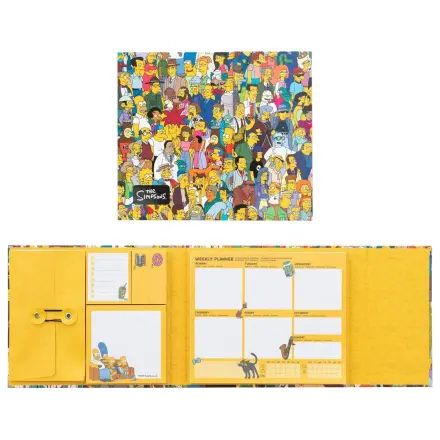 The Simpsons Wochenplaner mit Haftnotizen 19 x 17 cm Produktfoto