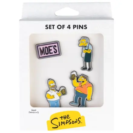 The Simpsons Pin Badges Set von 4 Moe's Tavern Produktfoto