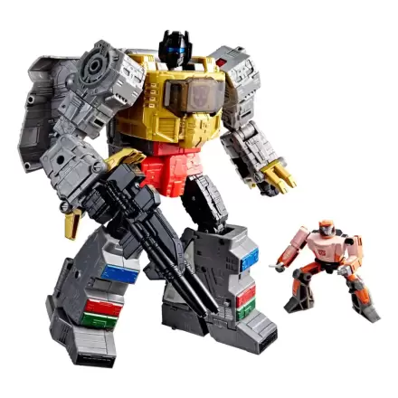 The Transformers: The Movie Studio Series Leader Class Actionfigur Dinobot Grimlock & Autobot Wheelie 22 cm Produktfoto