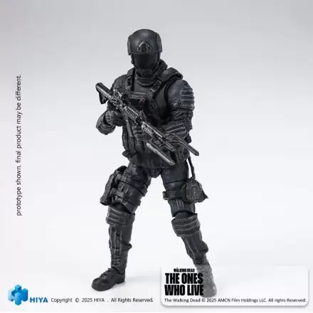 The Walking Dead: The Ones Who Lived Exquisite Mini Action Figur 1/18 CRM Soldat 10 cm Produktfoto
