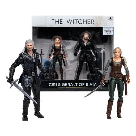 The Witcher Action Figur Geralt and Ciri (Netflix Season 3) 18 cm termékfotója