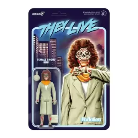 Sie leben ReAction Actionfigur Wave 02 Female Ghoul (Glow) 10 cm termékfotója