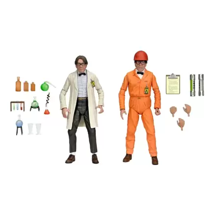 Turtles II - Das Geheimnis des Ooze Actionfiguren 2-Pack Lab Coat Professor Perry and Hazmat Suit Professor Perry 18 cm Produktfoto