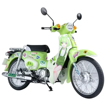 Tohoku Zunko/Zundamon Project Kunststoffmodellbausatz 1/12 Honda Super Cub Zundamon Edition 11 cm Produktfoto