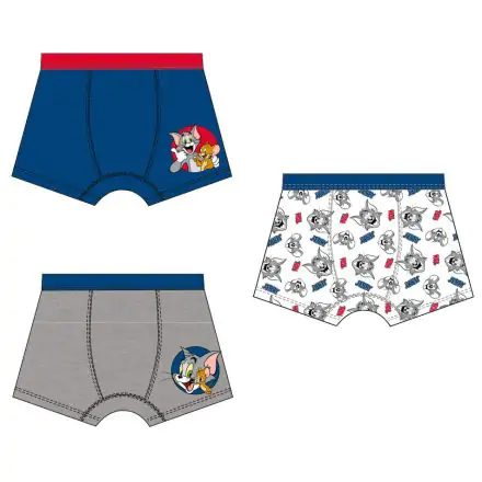 Tom and Jerry Kinder Boxer Shorts 3er-Pack 122/128 cm Produktfoto