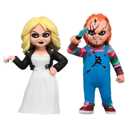 Bride of Chucky Toony Terrors Action Figur 2-er Pack Chucky & Tiffany 15 cm Produktfoto