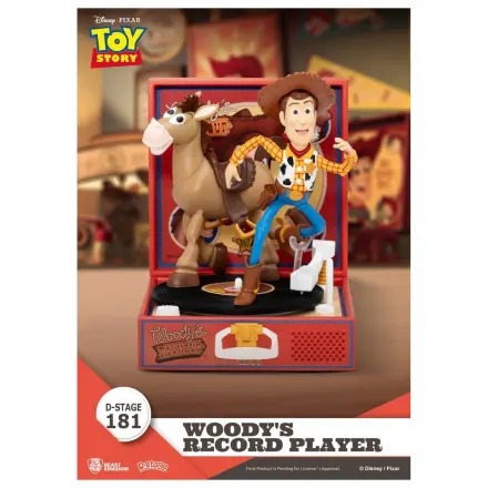 Toy Story Record Player Serie PVC Figur Woody's Plattenspieler 13 cm Produktfoto