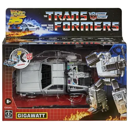 Transformers Back to the Future Delorean Gigawatt Figur 14 cm Produktfoto