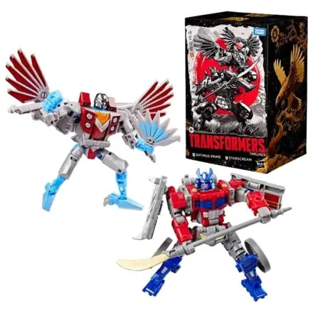 Transformers Optimus Prime & Starscream Figur Timeline 12,5 cm Produktfoto